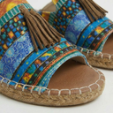 Santa Fe Boho Tassel Slides