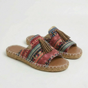 Santa Fe Boho Tassel Slides