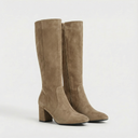 Idaho Suede Block Heel Knee-High Boot
