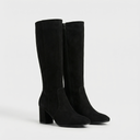 Idaho Suede Block Heel Knee-High Boot