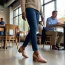 Oxford Patent Block Heel Loafers