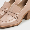Oxford Patent Block Heel Loafers