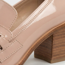 Oxford Patent Block Heel Loafers
