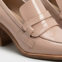 Oxford Patent Block Heel Loafers